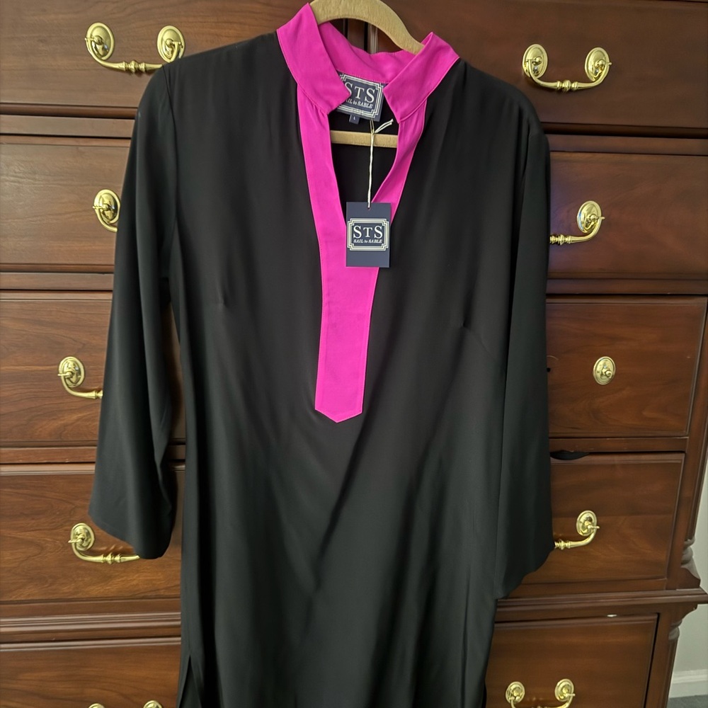 STS Black and Pink Tunic Dress